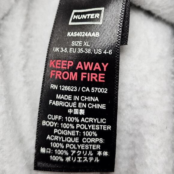 Hunter Boot Liner ONE White Beige US 4-6 XL Replacement Lining Rain Boots - Picture 3 of 3